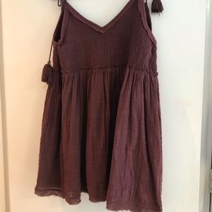 Free People tie shoulder dress small